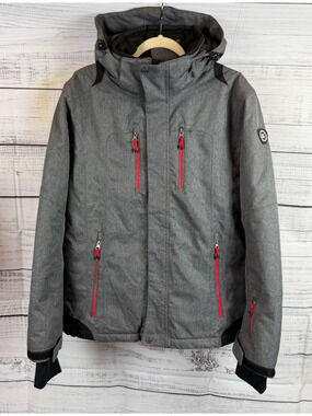 KILLTEC gray mens waterproof breathable windproof insulated jacket M NWOT